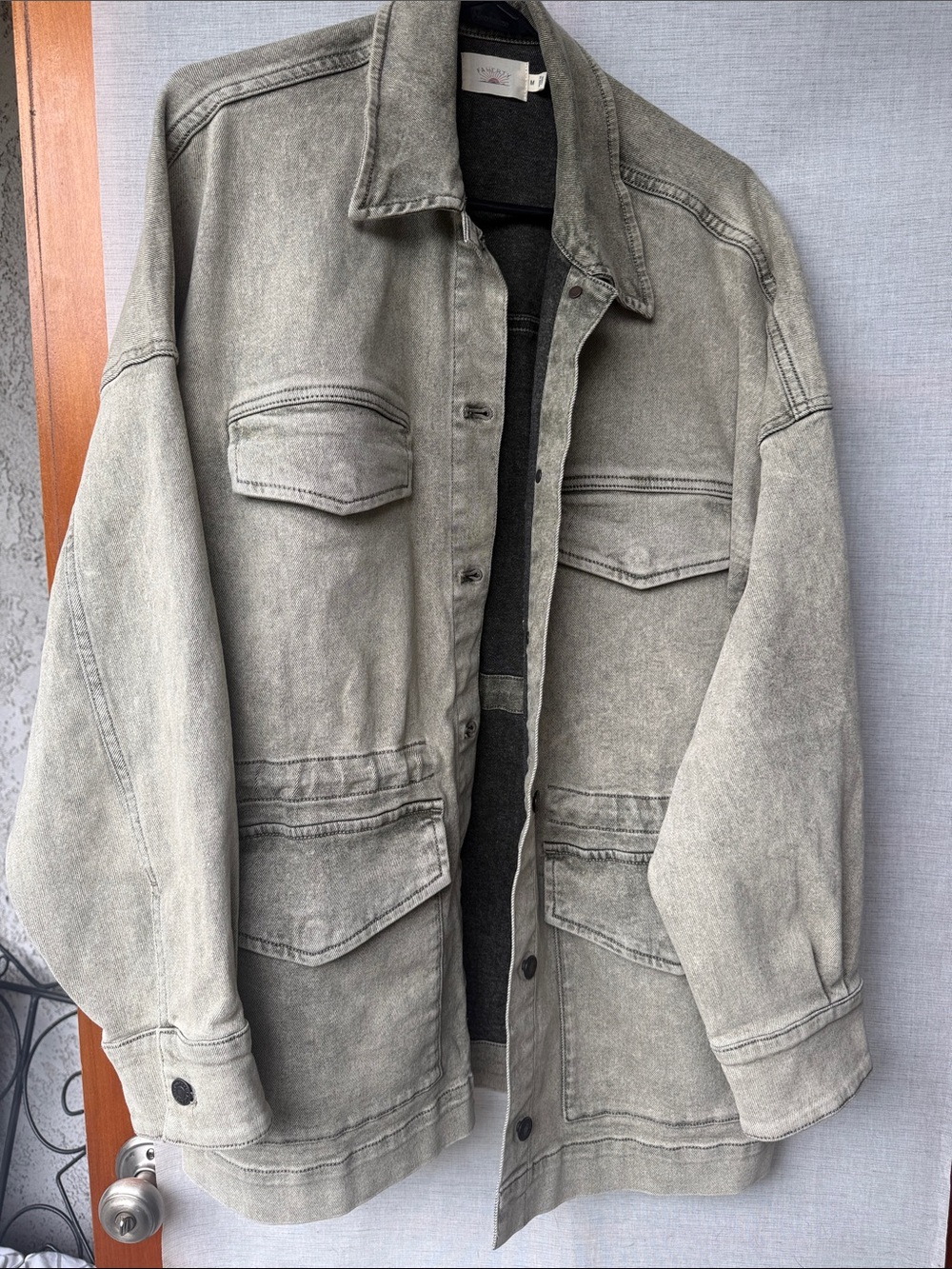 Faherty Washed Sage Utility Jacket - Picture 7 of 7